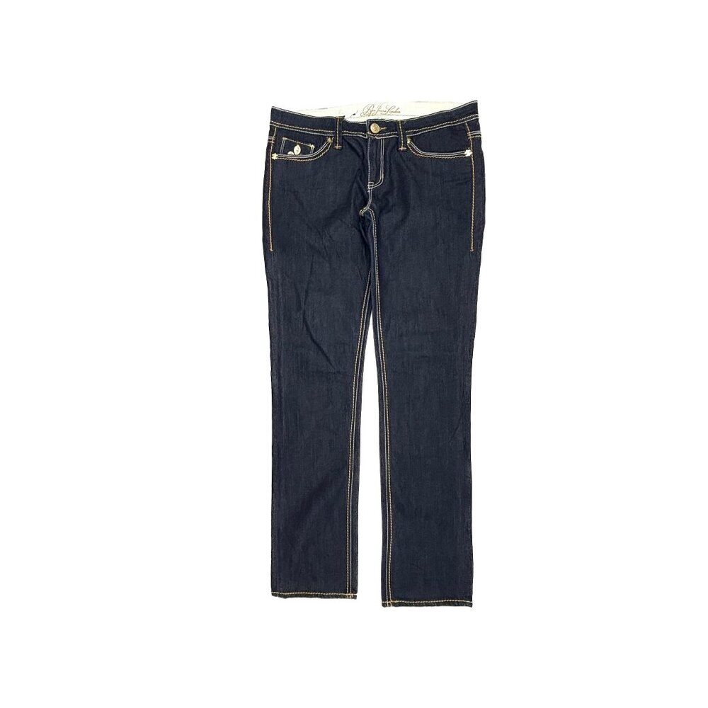 Pepe Jeans Straight Back Flap Pockets Women's size 31 Dark Wash Blue Denim Jeans